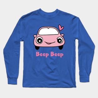 Beep Beep Kawaii Cute Car Long Sleeve T-Shirt